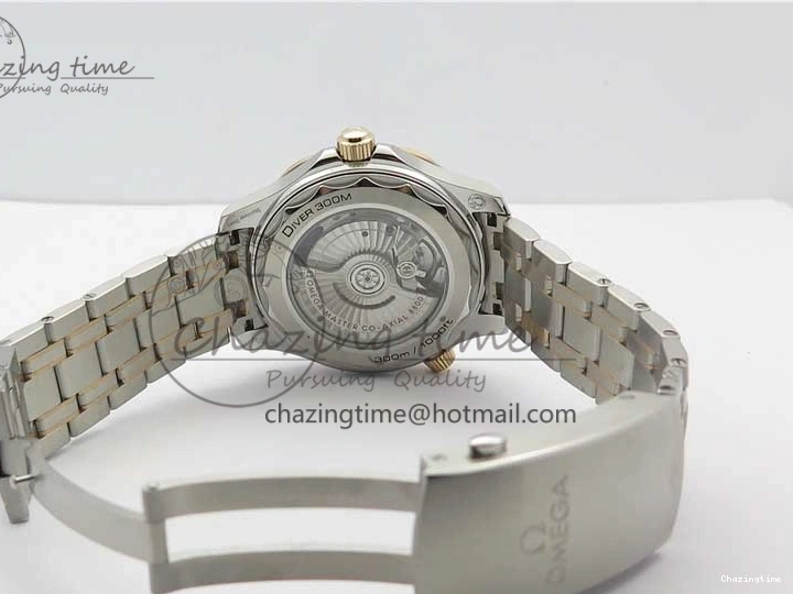 1223 2018 Seamaster Diver 300M SS RG VSF 1:1 Best Edition RG Bezel Blue Dial on SS RG Bracelet A Sleek 7925